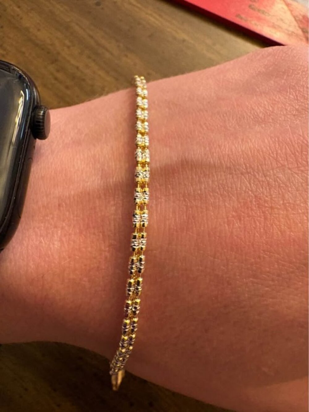 Barrel Bracelet 925 Sterling 7-7.5 inch 5.6 Grams 3mm